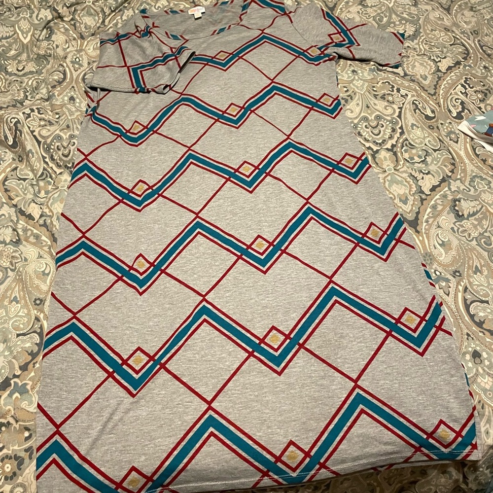 Lularoe Julia Dress 3x - Picture 2 of 5
